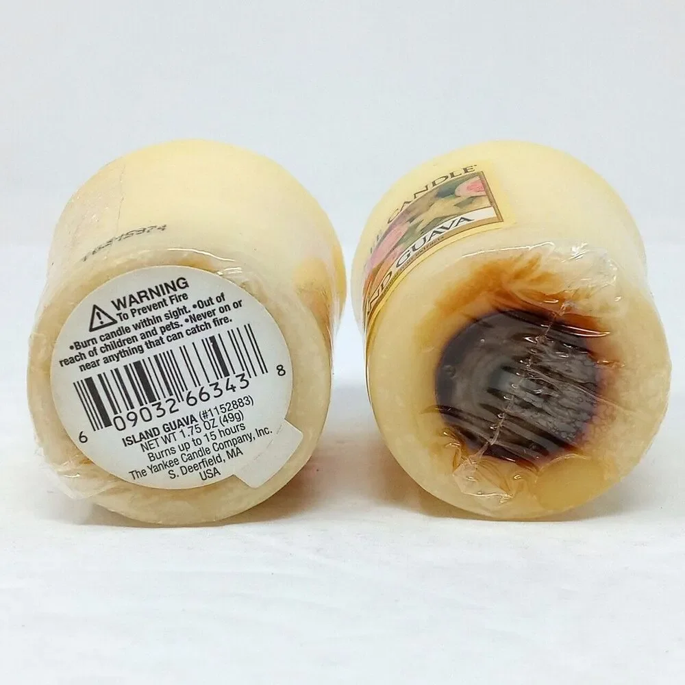 Yankee Candle ISLAND GUAVA 1.75 oz Votives - Lot of 2 - RETIRED New & Sealed